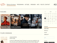 Tablet Screenshot of filmhuisdekeizer.nl